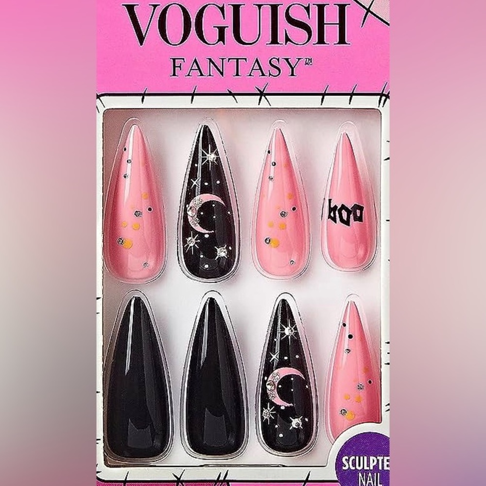 🎃🎉HP🎉KISS “Casting Spells” Halloween Voguish Fantasy Glam Gel Nail Kit